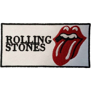 Rolling Stones - Text Logo Woven Patch in the group MERCHANDISE / Merch / Pop-Rock at Bengans Skivbutik AB (5538362)