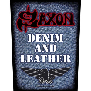 Saxon - Denim & Leather Back Patch in the group MERCHANDISE / Merch / Hårdrock at Bengans Skivbutik AB (5538393)