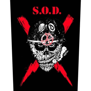 Stormtroopers Of Death - Scrawled Lightning Back Patch in the group MERCHANDISE / Merch / Hårdrock at Bengans Skivbutik AB (5538452)