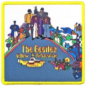 The Beatles - Yellow Submarine Woven Patch in the group MERCHANDISE / Merch / Pop-Rock at Bengans Skivbutik AB (5538467)
