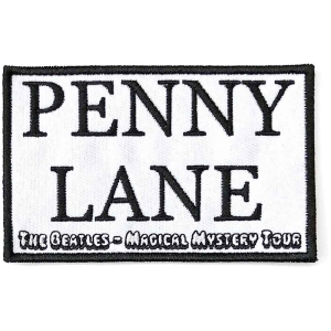 The Beatles - Penny Lane Wht Woven Patch in the group MERCHANDISE / Merch / Pop-Rock at Bengans Skivbutik AB (5538494)