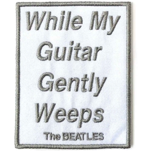 The Beatles - While My Guitar Gently Weeps Woven Patch in the group MERCHANDISE / Merch / Pop-Rock at Bengans Skivbutik AB (5538496)