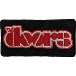 The Doors - Red Logo Woven Patch in the group MERCHANDISE / Merch / Pop-Rock at Bengans Skivbutik AB (5538553)