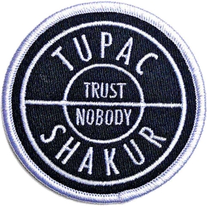 Tupac - Trust Woven Patch in the group MERCHANDISE / Merch / Hip Hop-Rap at Bengans Skivbutik AB (5538591)