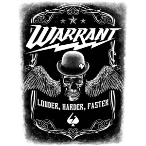 Warrant - Louder Harder Faster Back Patch in the group MERCHANDISE / Merch / Hårdrock at Bengans Skivbutik AB (5538611)