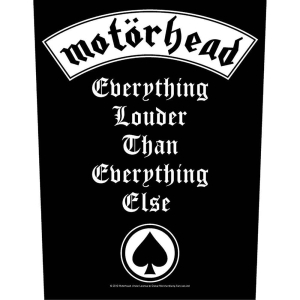 Motorhead - Everything Louder Back Patch in the group MERCHANDISE / Merch / Hårdrock at Bengans Skivbutik AB (5538639)