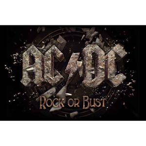 Ac/Dc - Rock Or Bust Textile Poster in the group MERCH / Minsishops-merch / Ac/Dc at Bengans Skivbutik AB (5538668)