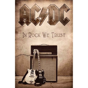 Ac/Dc - In Rock We Trust Textile Poster in the group MERCHANDISE / Merch / Hårdrock at Bengans Skivbutik AB (5538670)