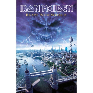 Iron Maiden - Brave New World Textile Poster in the group MERCHANDISE / Merch / Hårdrock at Bengans Skivbutik AB (5538714)