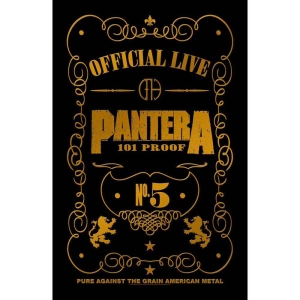 Pantera - 101 Proof Textile Poster in the group MERCHANDISE / Merch / Hårdrock at Bengans Skivbutik AB (5538757)