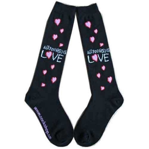 The Beatles - All You Need Is Love Lady Bl Knee Socks in the group MERCHANDISE / Merch / Pop-Rock at Bengans Skivbutik AB (5538792)