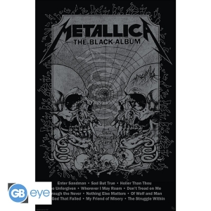 Metallica - Poster Maxi Black Album in the group MERCHANDISE / Merch / Nyheter / Hårdrock at Bengans Skivbutik AB (5540273)