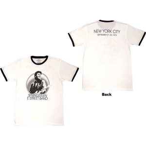 Bruce Springsteen - Nyc Ringer Uni Wht    S in the group MERCHANDISE / T-shirt / Pop-Rock at Bengans Skivbutik AB (5540644r)