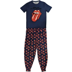 Rolling Stones - Classic Tongue Uni Navy Pyjamas: in the group MERCHANDISE / Merch / Pop-Rock at Bengans Skivbutik AB (5540916r)