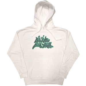 Billie Eilish - Graffiti Logo Uni Wht Hood:  S in the group MERCHANDISE / Hoodies / Pop-Rock at Bengans Skivbutik AB (5541015r)