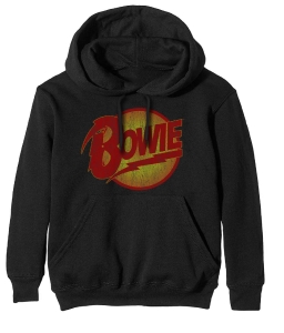 David Bowie - Vtge Diamond Dogs Logo Uni Bl Hood:  S in the group MERCHANDISE / Hoodies / Pop-Rock at Bengans Skivbutik AB (5541396r)