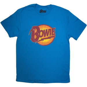 David Bowie - Vtge Diamond Dogs Logo Uni Blue  1Xs in the group MERCHANDISE / T-shirt / Pop-Rock at Bengans Skivbutik AB (5541377)