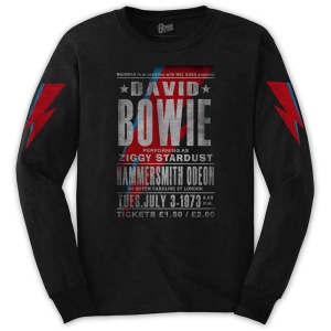 David Bowie - Hammersmith Odeon Uni Bl L/S:  M in the group MERCHANDISE / Hoodies / Nyheter / Pop-Rock at Bengans Skivbutik AB (5541400r)