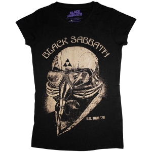 Black Sabbath - Us Tour 78 Skinny Fitting Lady Bl  1Xs in the group MERCHANDISE / T-shirt / Hårdrock at Bengans Skivbutik AB (5541500r)