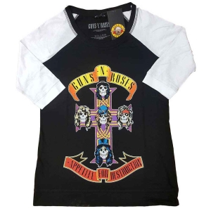 Guns N Roses - Appetite For Destruction Lady Bl/Wht Rag in the group MERCHANDISE / T-shirt / Nyheter / Hårdrock at Bengans Skivbutik AB (5542212r)