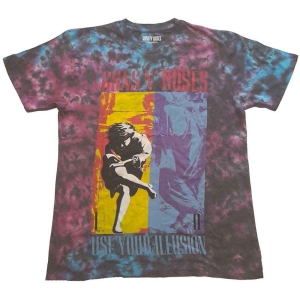 Guns N Roses - Use Your Illusion Uni Blue Dip-Dye    S in the group MERCHANDISE / T-shirt / Nyheter / Hårdrock at Bengans Skivbutik AB (5542242r)
