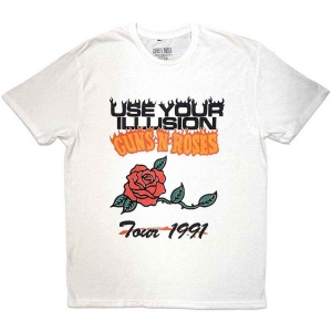 Guns N Roses - Uyi Tour 1991 Uni Wht    S in the group MERCHANDISE / T-shirt / Hårdrock at Bengans Skivbutik AB (5542254r)