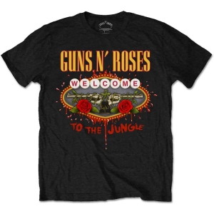 Guns N Roses - Welcome To The Jungle Lv Uni Bl    S in the group MERCHANDISE / T-shirt / Hårdrock at Bengans Skivbutik AB (5542272r)