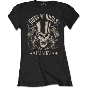 Guns N Roses - Top Hat Skull & Pistols Lv Lady Bl    S in the group MERCHANDISE / T-shirt / Hårdrock at Bengans Skivbutik AB (5542278r)