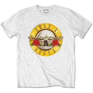 Guns N Roses - Packaged Classic Logo Uni Wht    S in the group MERCHANDISE / T-shirt / Nyheter / Hårdrock at Bengans Skivbutik AB (5542316r)