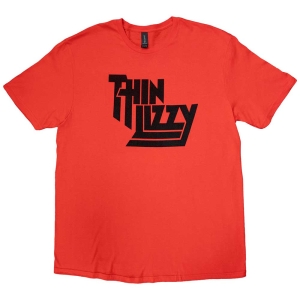 Thin Lizzy - Logo Uni Red T-Shirt in the group MERCHANDISE / T-shirt / Hårdrock at Bengans Skivbutik AB (5542568r)