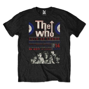 The Who - Live At Leeds '70 Uni Bl Eco    S in the group MERCHANDISE / T-shirt / Pop-Rock at Bengans Skivbutik AB (5542573r)