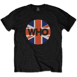 The Who - Union Jack Circle Uni Bl    S in the group MERCHANDISE / T-shirt / Pop-Rock at Bengans Skivbutik AB (5542609r)