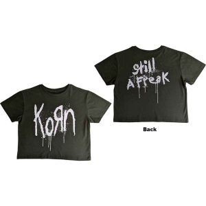 Korn - Still A Freak Lady Green Crop Top:   (L) in the group MERCHANDISE / T-shirt / Heavy Metal at Bengans Skivbutik AB (5543039)