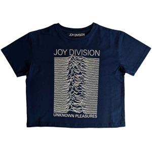 Joy Division - Unknown Pleasures Fp Lady Denim Crop Top in the group MERCHANDISE / T-shirt / Pop-Rock at Bengans Skivbutik AB (5543163r)