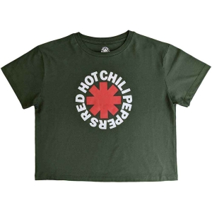 Red Hot Chili Peppers - Classic Asterisk Lady Green Crop Top:  in the group MERCHANDISE / T-shirt / Pop-Rock at Bengans Skivbutik AB (5543178r)