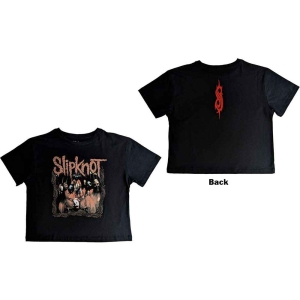 Slipknot - Band Frame Lady Bl Crop Top:  in the group MERCHANDISE / T-shirt / Hårdrock at Bengans Skivbutik AB (5543183r)