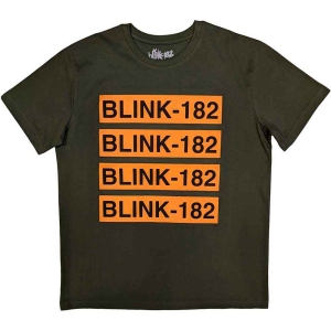 Blink-182 - Logo Repeat Uni Green  in the group MERCHANDISE / T-shirt / Nyheter / Pop-Rock at Bengans Skivbutik AB (5543879r)