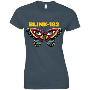Blink-182 - Butterfly Lady Navy  in the group MERCHANDISE / T-shirt / Nyheter / Pop-Rock at Bengans Skivbutik AB (5543886r)