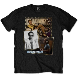 Elton John - Rocketman Montage Uni Bl  in the group MERCHANDISE / T-shirt / Nyheter / Pop-Rock at Bengans Skivbutik AB (5543912r)