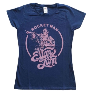 Elton John - Rocketman Circle Point Lady Navy in the group MERCHANDISE / T-shirt / Nyheter / Pop-Rock at Bengans Skivbutik AB (5543915r)