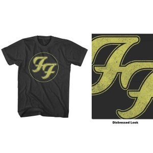 Foo Fighters - Distressed Ff Logo Uni Bl  in the group MERCHANDISE / T-shirt / Nyheter / Pop-Rock at Bengans Skivbutik AB (5543951r)