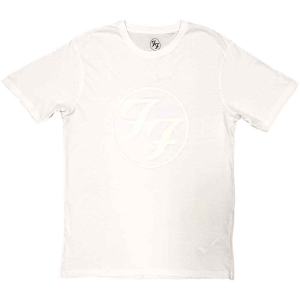 Foo Fighters - Ff Logo Hi-Build Uni Wht  in the group MERCHANDISE / T-shirt / Nyheter / Pop-Rock at Bengans Skivbutik AB (5543984r)