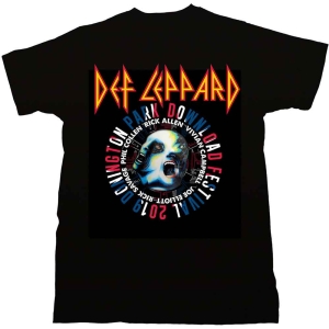 Def Leppard - Download Fest 2019 Uni Bl  in the group MERCHANDISE / T-shirt / Nyheter / Hårdrock at Bengans Skivbutik AB (5544811r)