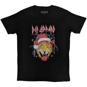 Def Leppard - Holiday Leppard Uni Bl  in the group MERCHANDISE / T-shirt / Nyheter / Hårdrock at Bengans Skivbutik AB (5544818r)