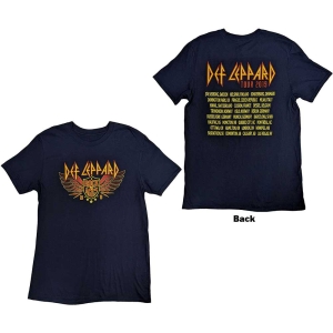 Def Leppard - Rock Of Ages Tour 2019 Navy  in the group MERCHANDISE / T-shirt / Nyheter / Hårdrock at Bengans Skivbutik AB (5544828r)