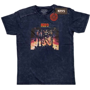 Kiss - Destroyer Snow Wash Uni Navy  in the group MERCHANDISE / T-shirt / Nyheter / Hårdrock at Bengans Skivbutik AB (5544841r)