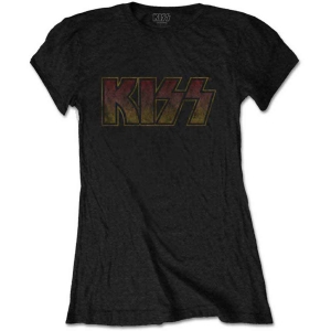 Kiss - Vtge Classic Logo Lady Bl  in the group MERCHANDISE / T-shirt / Nyheter / Hårdrock at Bengans Skivbutik AB (5544844r)