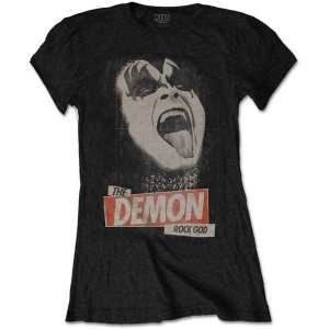 Kiss - The Demon Rock God Lady Bl  in the group MERCHANDISE / T-shirt / Nyheter / Hårdrock at Bengans Skivbutik AB (5544859r)