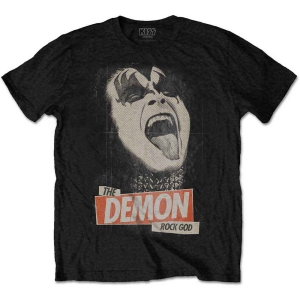 Kiss - The Demon Rock God Uni Bl  in the group MERCHANDISE / T-shirt / Nyheter / Hårdrock at Bengans Skivbutik AB (5544860r)