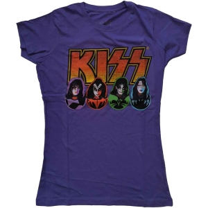 Kiss - Logo, Faces & Icons Lady Purp in the group MERCHANDISE / T-shirt / Nyheter / Hårdrock at Bengans Skivbutik AB (5544864r)